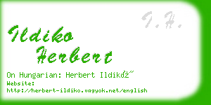 ildiko herbert business card